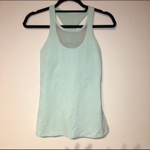 Lululemon Tanktop Mesh Sz 6 EUC Mint Green